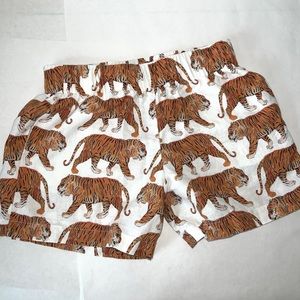 Tiger Print Shorts Brooke Wright SZ XS/S